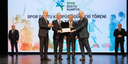 Atatürk üniversitesi "Spor dostu kampüs" unvanına layık görüldü