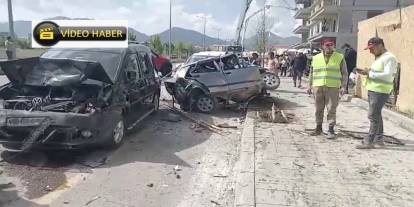 Erzurum’da feci kaza