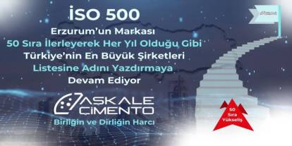 Aşkale Çimento: İSO 500'de 50 sıra birden yükseldi