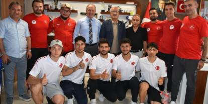 Erzurum GSİM Short Track olimpik milli takımını ağırladı