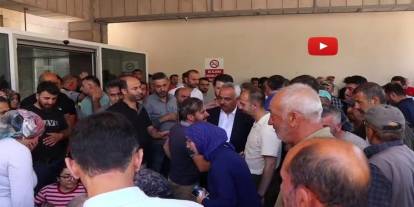 Taş ocağı işçilerinin yakınları hastane önünde gözyaşlarına boğuldu