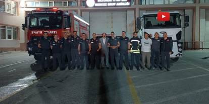 Erzurum'dan Hatay'a itfaiye desteği