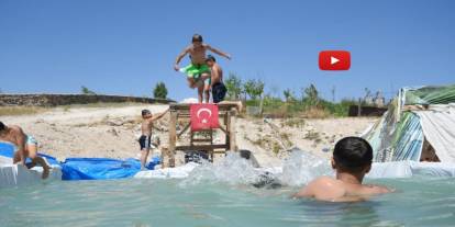 Erzurum'un sıcak yaz günlerinde yürekleri serinletti