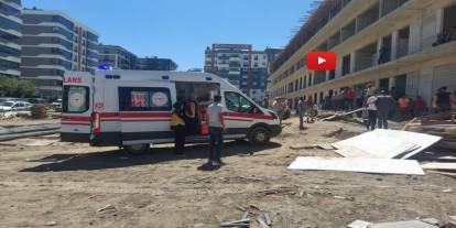 Erzurum'da inşaattan düşen işçi hayatını kaybetti
