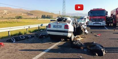 Erzurum'da iki araç kafa kafaya çarpıştı: 4 ölü