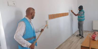 Yükümlüler denetimli serbestlik kapsamında okulları eğitim öğretim dönemine hazırlıyor
