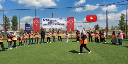 AFAD gönüllüleri gönüllerince eğlendi