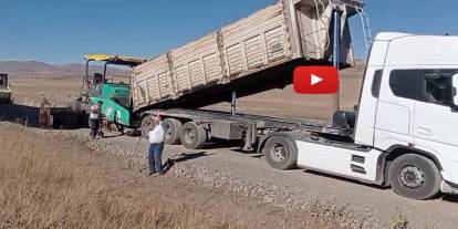 Tekman Beyköy mahalle yolu asfalta kavuştu