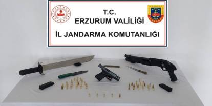 Horasan’da Kaçak Silah Operasyonu