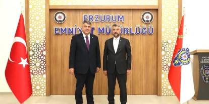 AK Parti İl Başkanı Av. Küçükoğlu, Emnniyet Müdürü Karaburun’u ziyaret etti.