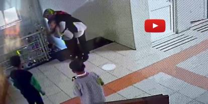 Öğretmenin müdahalesiyle kurtuldu