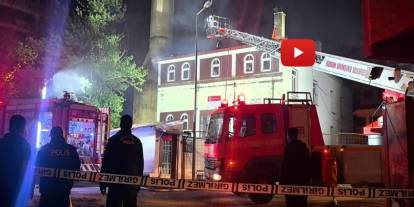 Erzurum'da Cami yangını korkuttu