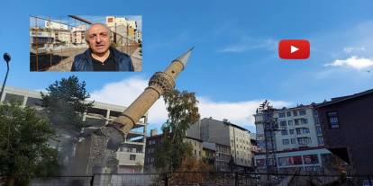 Minare saniyeler içinde yerle bir oldu