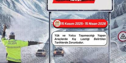 "Erzurum'un kışı, kış lastiği ister"