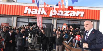 Erzurum Büyükşehir Belediyesi Halk Pazarı'nın dokuzuncu şubesini açtı