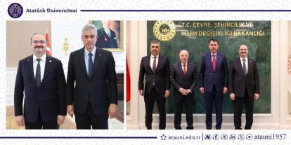 Rektör Hacımüftüoğlu, Bakan Memişoğlu ve Bakan Kurum’u ziyaret etti