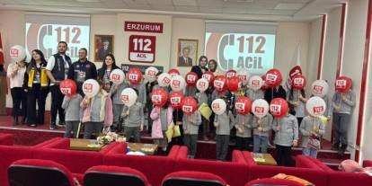 Çocuklara 112 farkındalığı gezisi