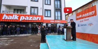 Erzurum'da halk pazarının 10'uncu şubesi açıldı