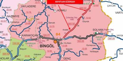 Bingöl-Erzurum karayolu tır trafiğine kapatıldı