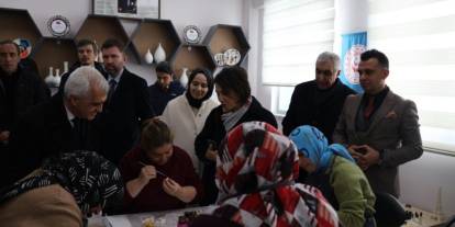 TBMM Komisyonu, Erzurum Engelsiz Yaşam Merkezinde incelemelerde bulundu