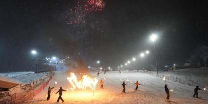 Palandöken Kayak Merkezi’nde yılbaşı coşkusu
