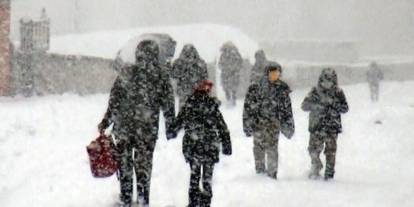 Erzurum'da okullara kar tatili