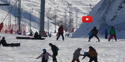 Palandöken’de kayak coşkusu