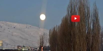 Dolunayın görüntüsü büyüledi