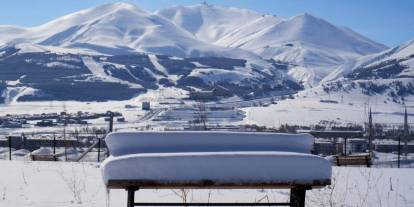 Palandöken'da kar kalınlığı 2 metreyi aştı