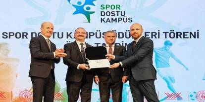 Atatürk Üniversitesi’ne "Spor dostu kampüs" sertifikası aldı