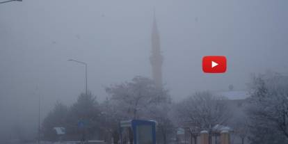 Erzurum'da sis ulaşımı aksattı