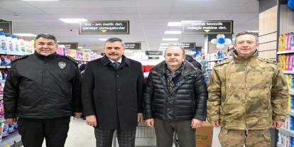 Vali Mustafa Çiftçi’den Düzgün Marketler’in 25. Şubesine Ziyaret