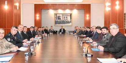 Vali Çiftçi başkanlığında ‘Palandöken’ zirvesi