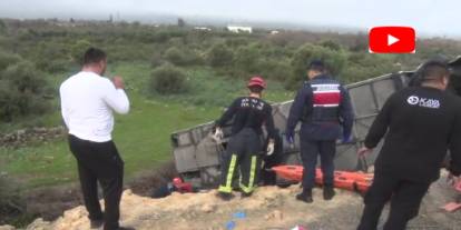 Antalya'da yolcu otobüsü şarampole yuvarlandı: 8 ölü, 26 yaralı