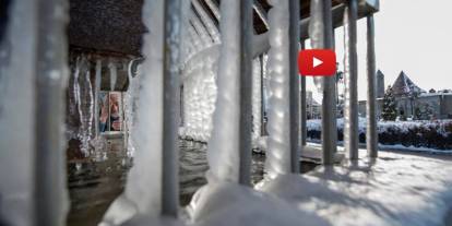 Çeşme ve şadırvanlar dondu