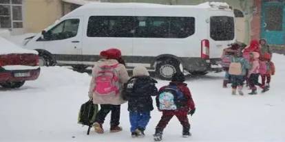Erzurum'da taşımalı eğitime bir gün ara verildi