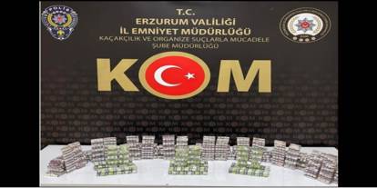 Erzurum’da bin 500 adet gümrük kaçağı botoks ilacı ele geçirildi