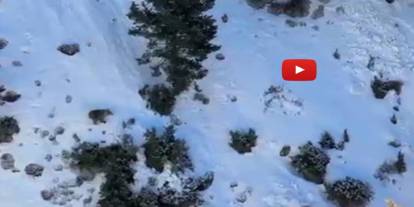 Uzundere'de buz tırmanışında ayı paniği