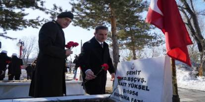 Erzurum Karskapı Şehitliğinde 111 yıllık hüzün ve coşku bir arada