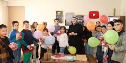 Çocuklara bayram tadında misafirlik