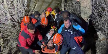 Erzurum'da nefes kesen kurtarma operasyonu