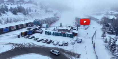 Palandöken’de kar kalınlığı 210 santimetreye ulaştı