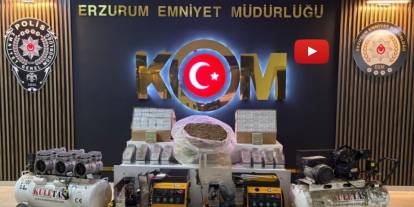 Depoyu sigara imalathanesine dönüştürdüler, polis baskın yapınca yakayı ele verdiler