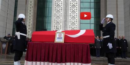 Polis memuru dualarla uğurlandı