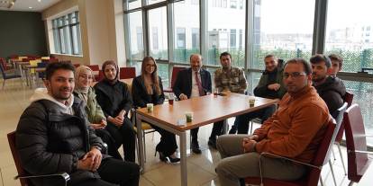 ETÜ Öğrencisi Gizem Nur Ünlü, Rektör Çakmak’ın yoğun çalışma gününe eşlik etti