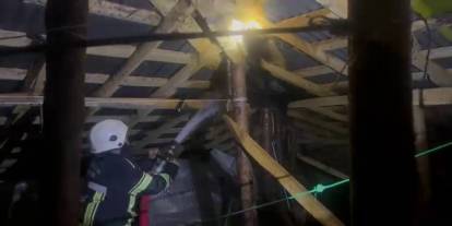 Erzurum'da korkutan yangın