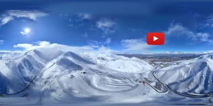 Palandöken beyaz örtüsü ile hayran bıraktı