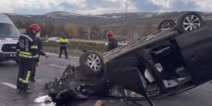 Otomobil takla attı; 4 yaralı