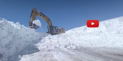 Erzurum'da 2 bin 900 rakımda karla mücadele