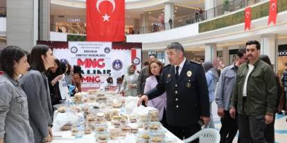 Erzurum’da emniyet mensuplarının eşlerinden hayır çarşısı